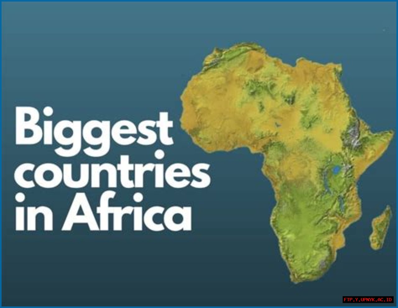 10 Largest Countries In Africa By Land Area