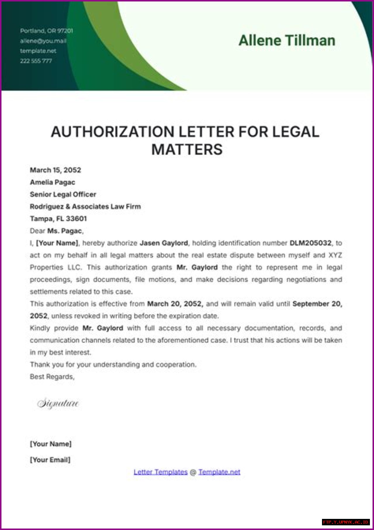 A Force In Legal Matters
