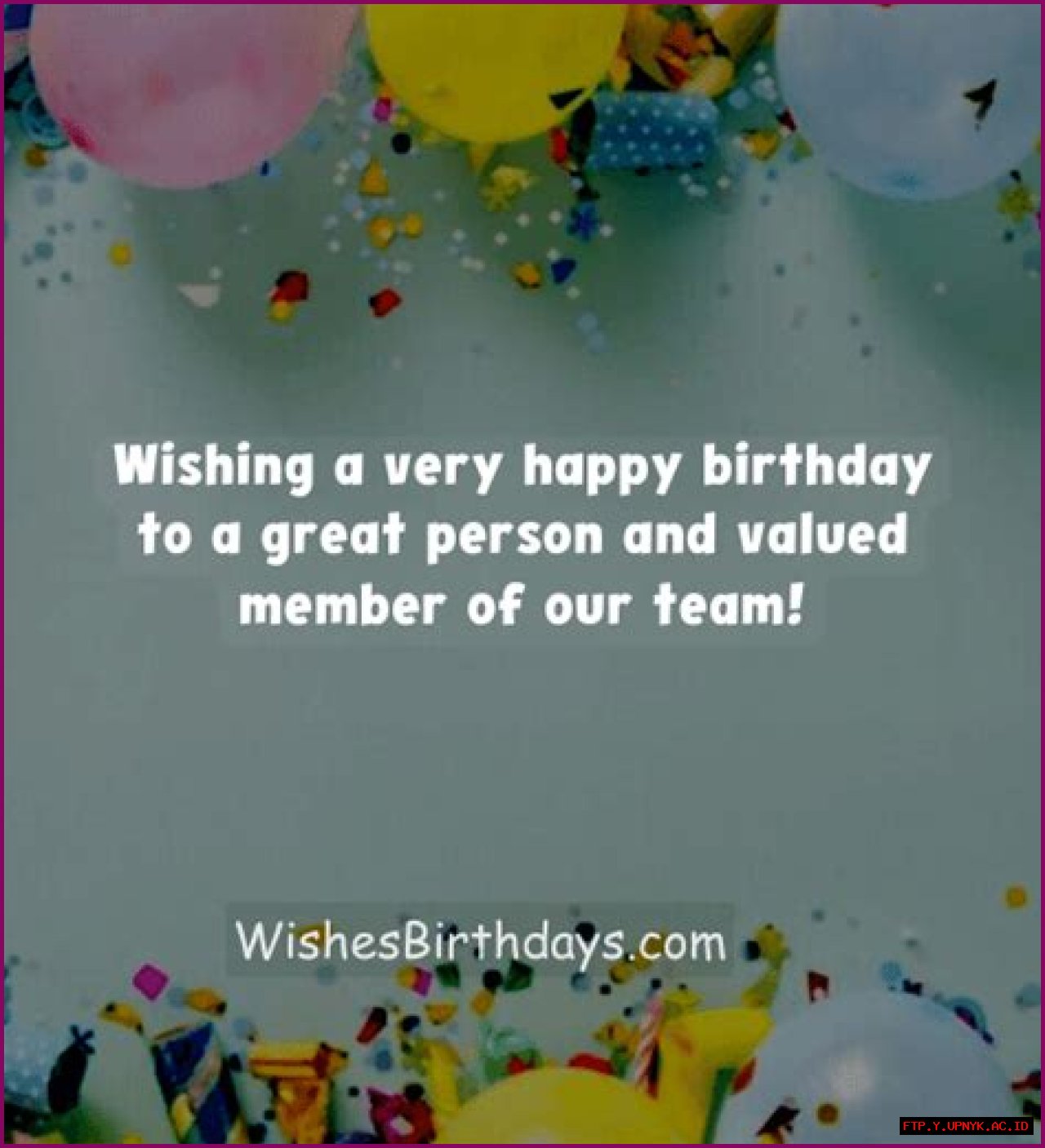 A Special Birthday Wish For A Valued Team Member