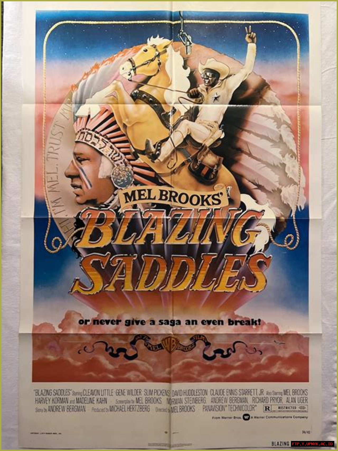 Discover The Original Blazing Saddles Poster: A Cinematic Gem