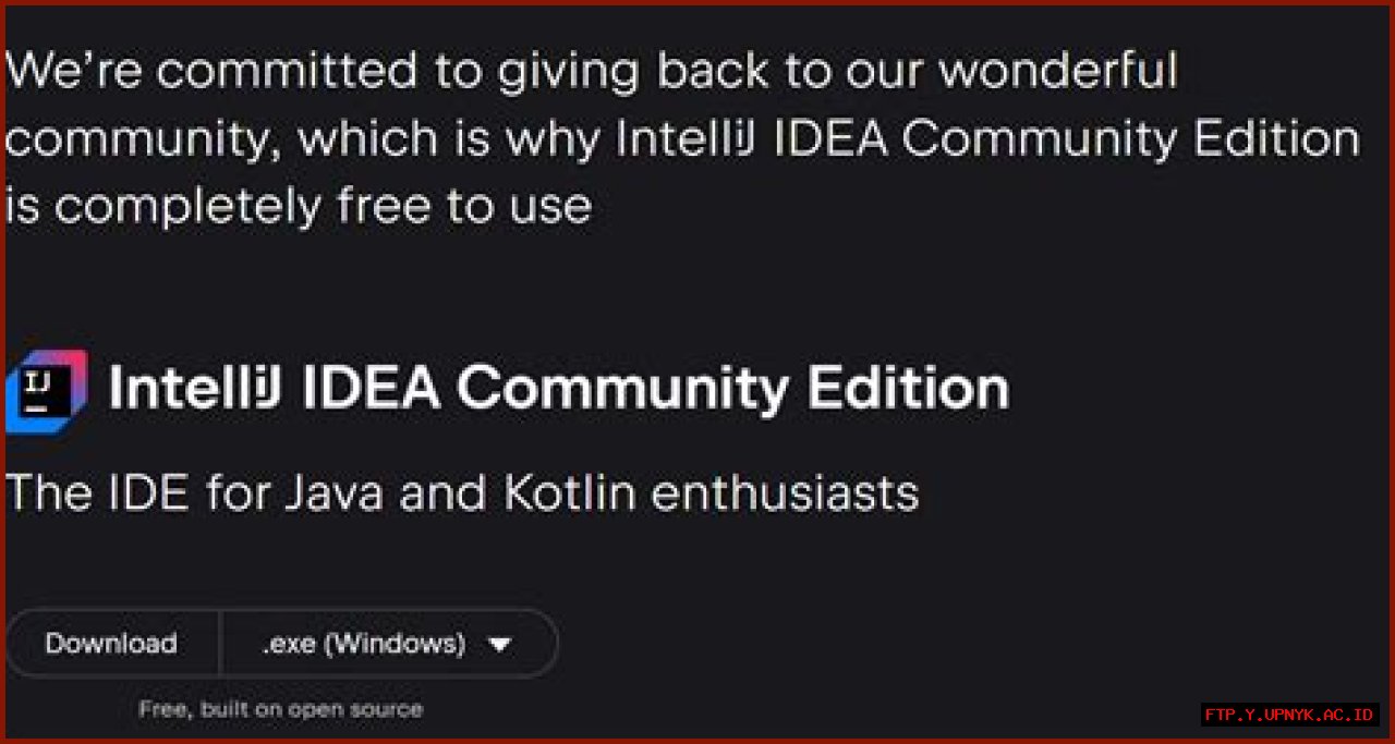 Download IntelliJ IDEA Community Edition | Free Java Development Environment