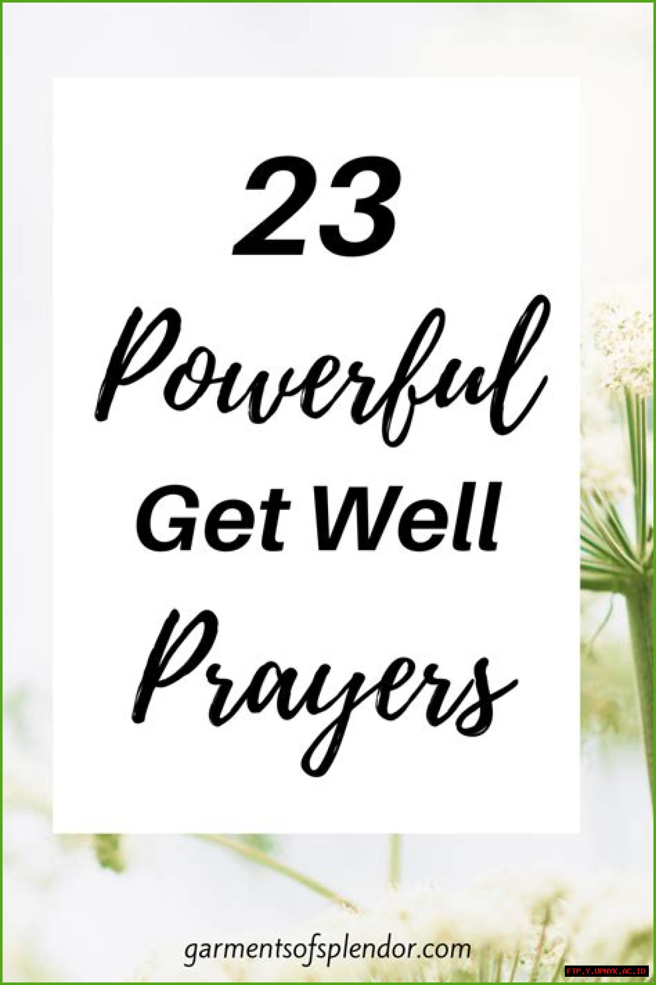 Get Well Soon Prayers: A Path To Recovery And Healing