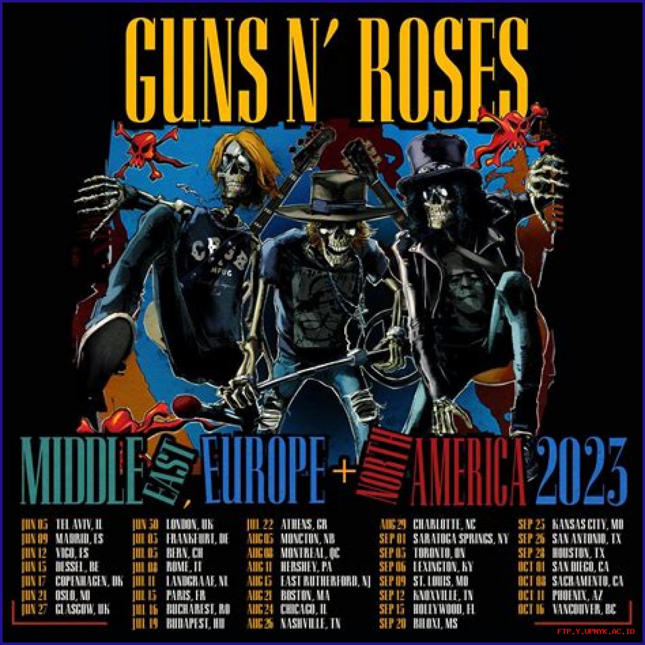 Guns N' Roses: Own Your Piece Of The 2023 Tour With Our Exclusive T-Shirt
