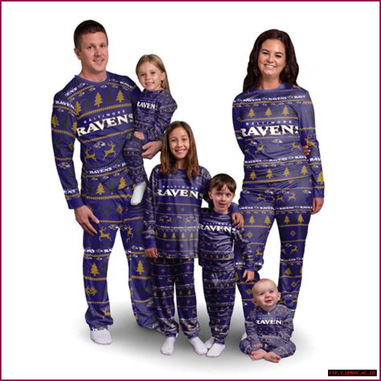 Holiday Cheer In Ravens Christmas Pajamas