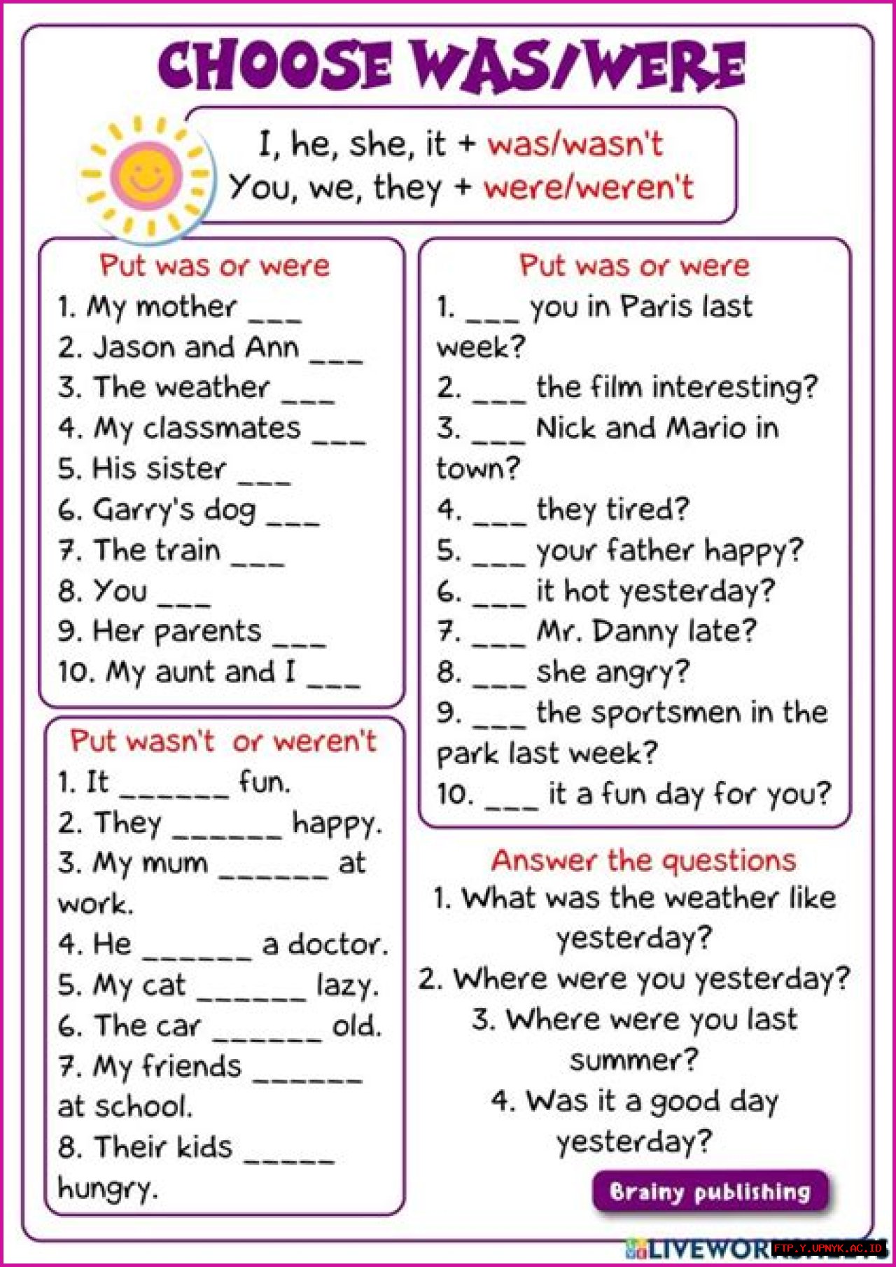 Mastering The Art Of 'Was' And 'Were': A Guide To Perfect Verb Usage