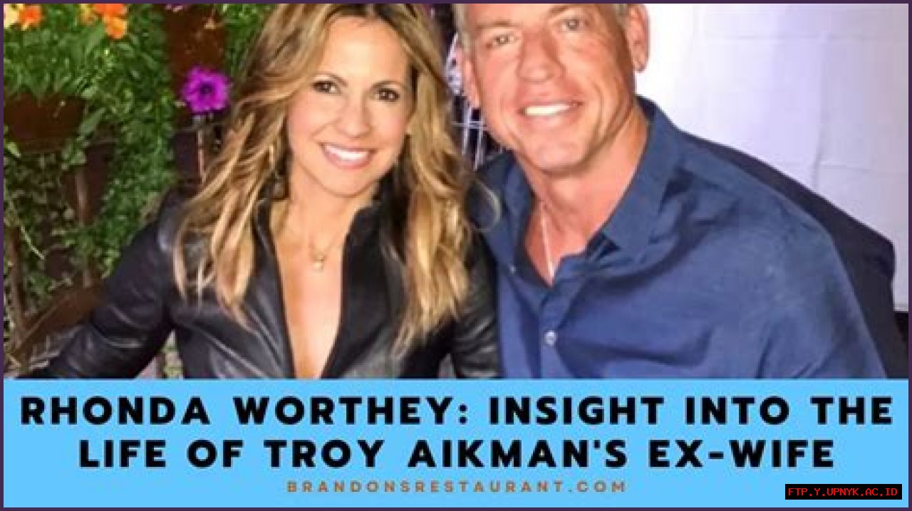 Meet Rhonda Worthey, The Ex-Wife Of NFL Legend Troy Aikman