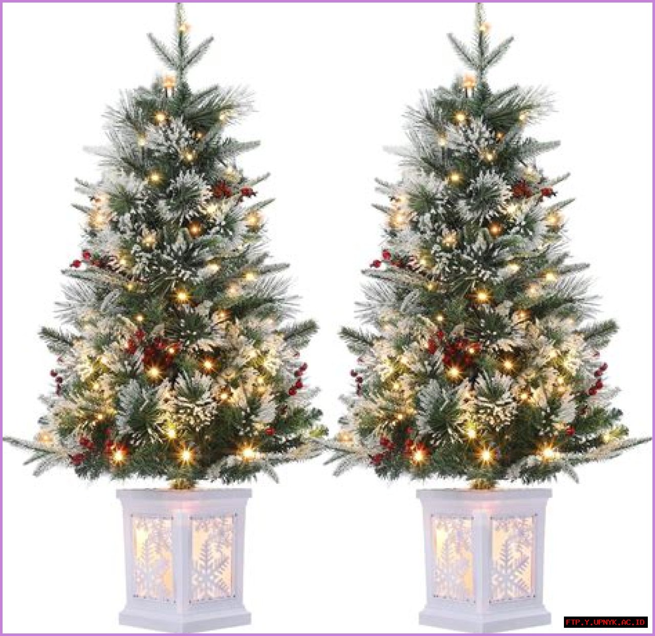 Snowy Pre-Lit Christmas Trees: Illuminate Your Holidays