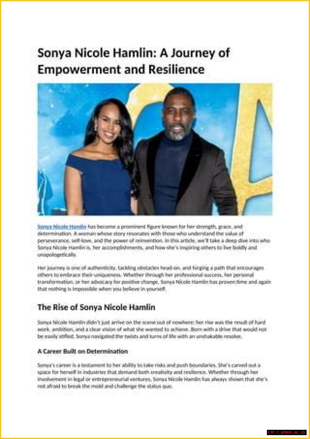 Sonya Nicole Hamlin Age: An Insight Into Her Life And Career