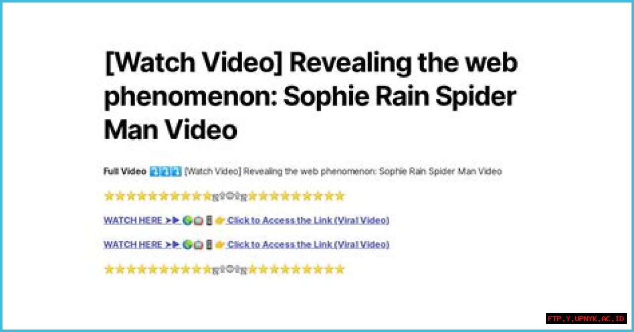 Sophie Rain's Amazing Spider-Man Connection Revealed