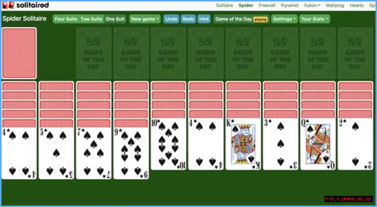 Spider Solitaire: Play Free Full Screen Solitaire Game Online