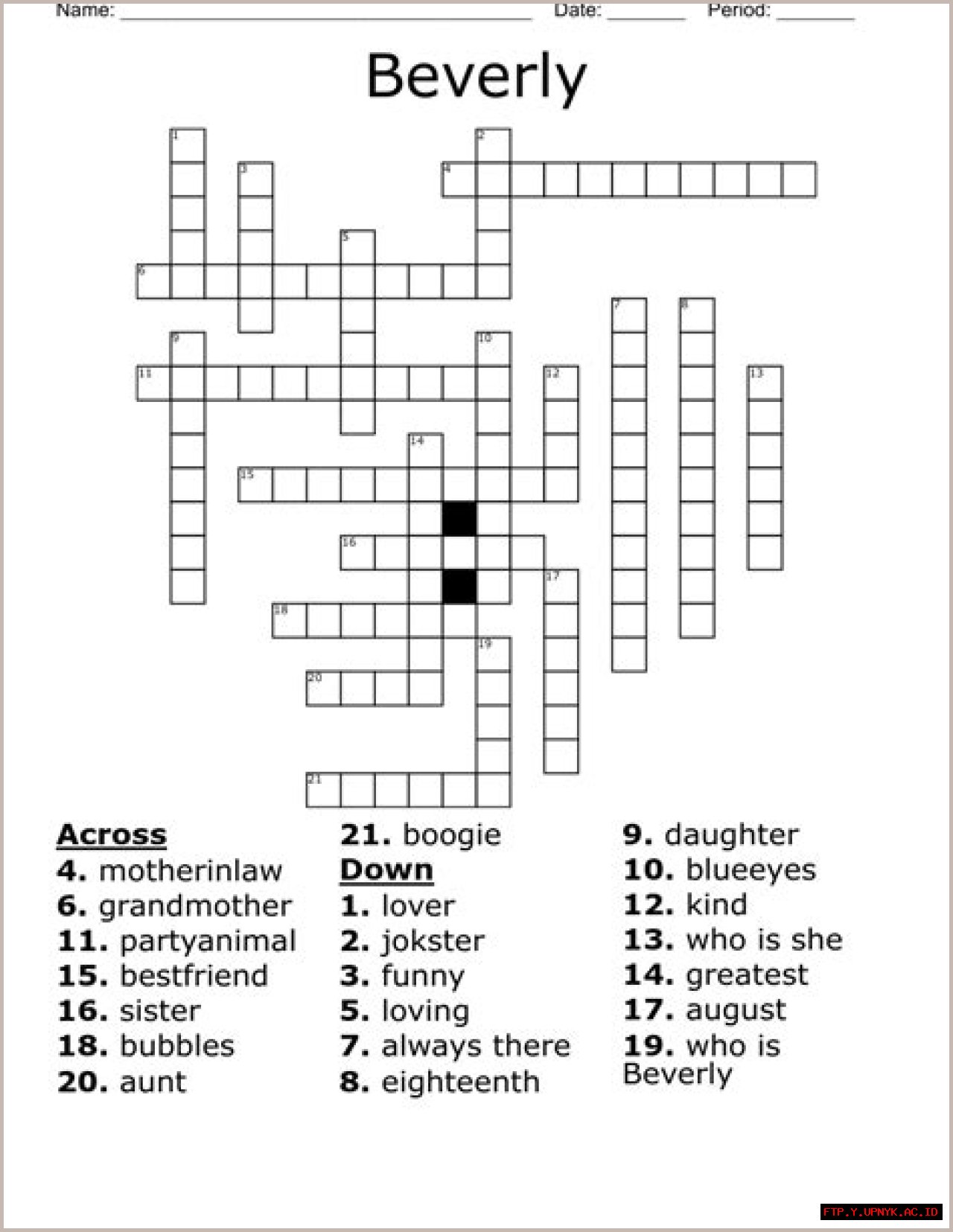 The Legendary Opera Singer: Beverly Crossword