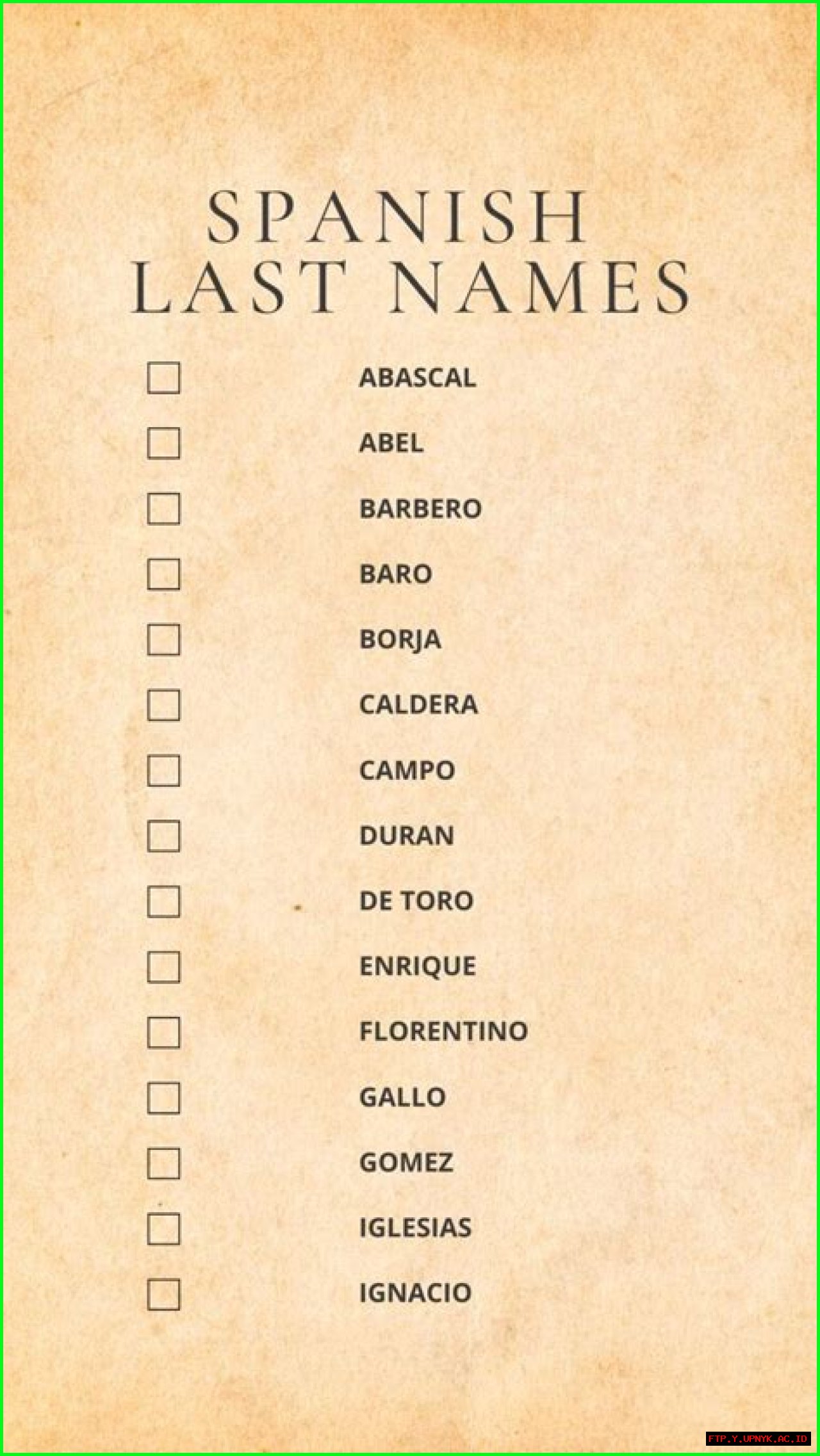 The Most Prevalent Spanish Last Names