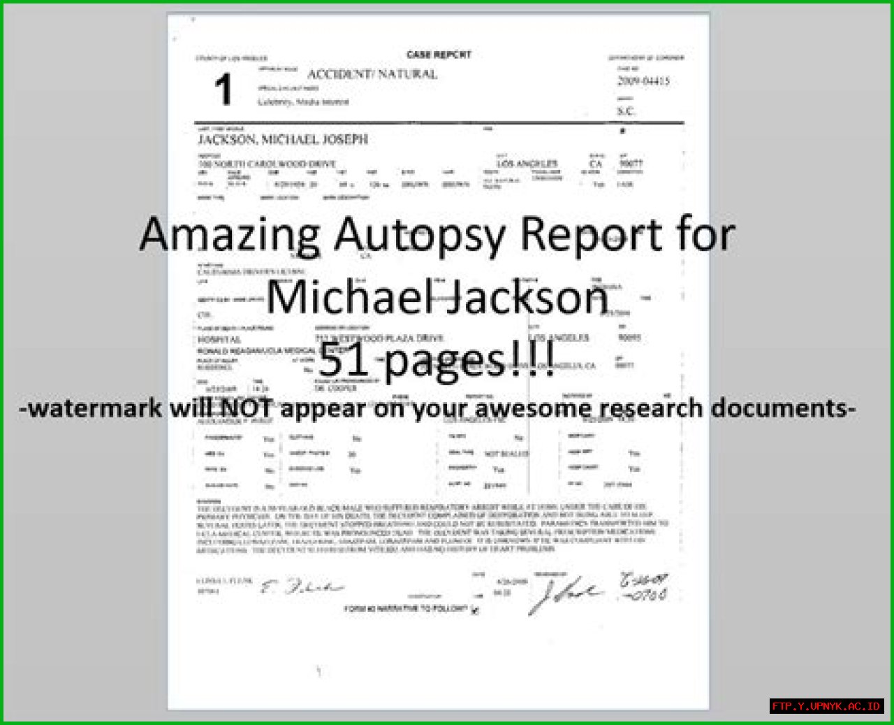 The Official Michael Jackson Autopsy Report: Uncovering The Truth
