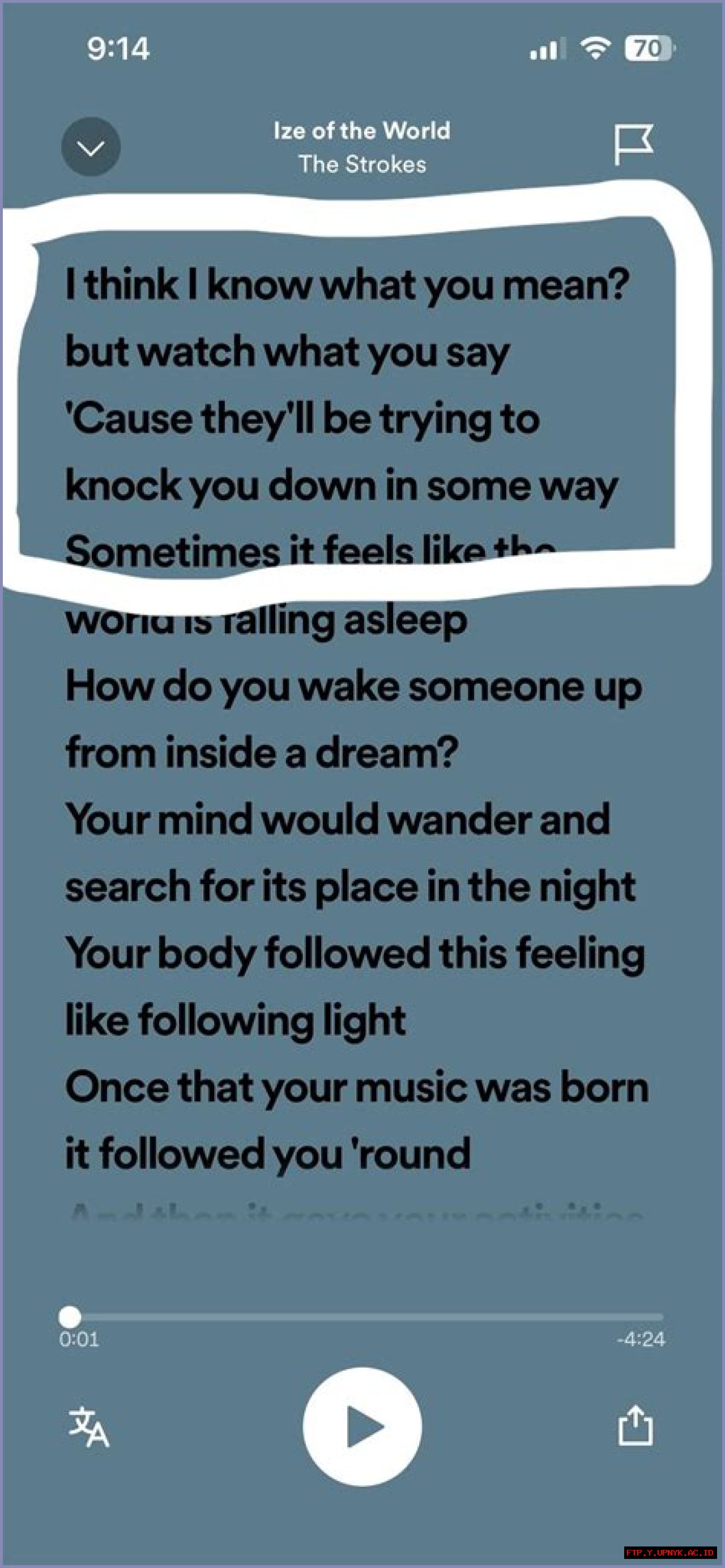 The Ultimate Encyclopedia Of 'ize Of The World' Lyrics