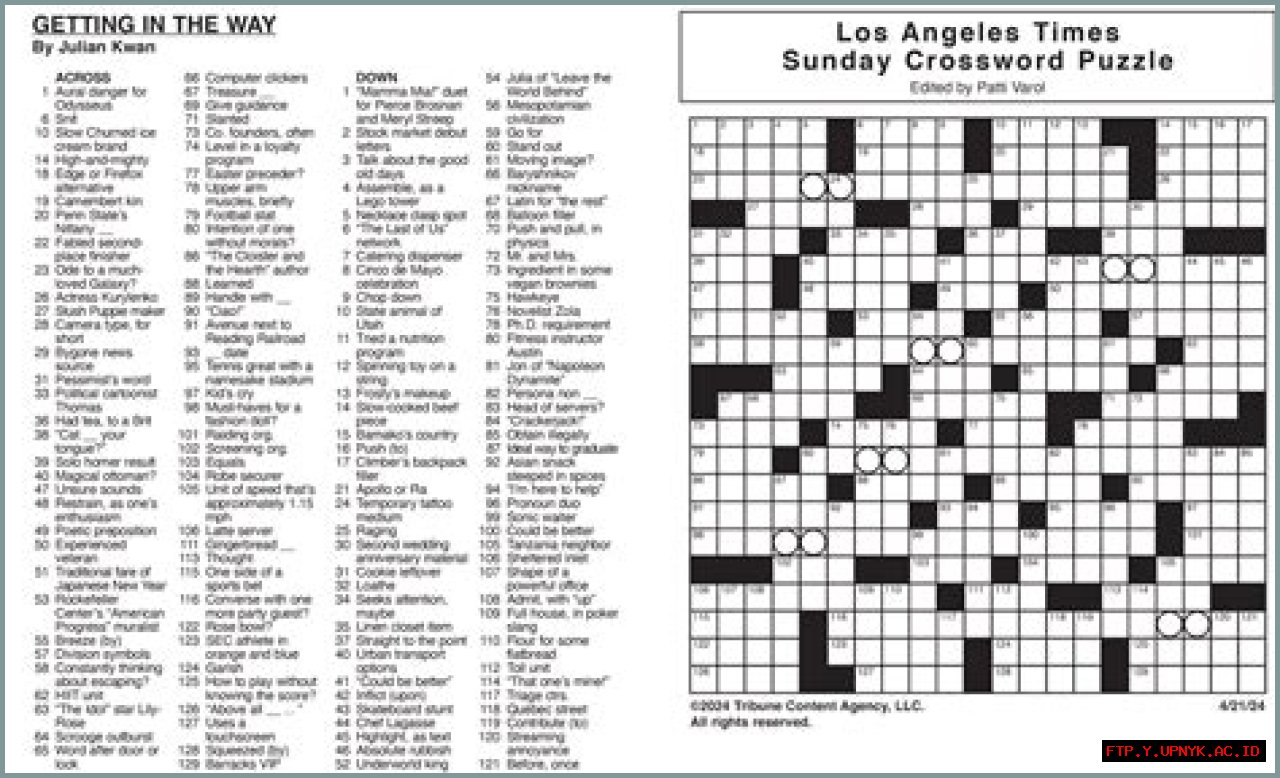 Time To Solve: Look At The Time Crossword