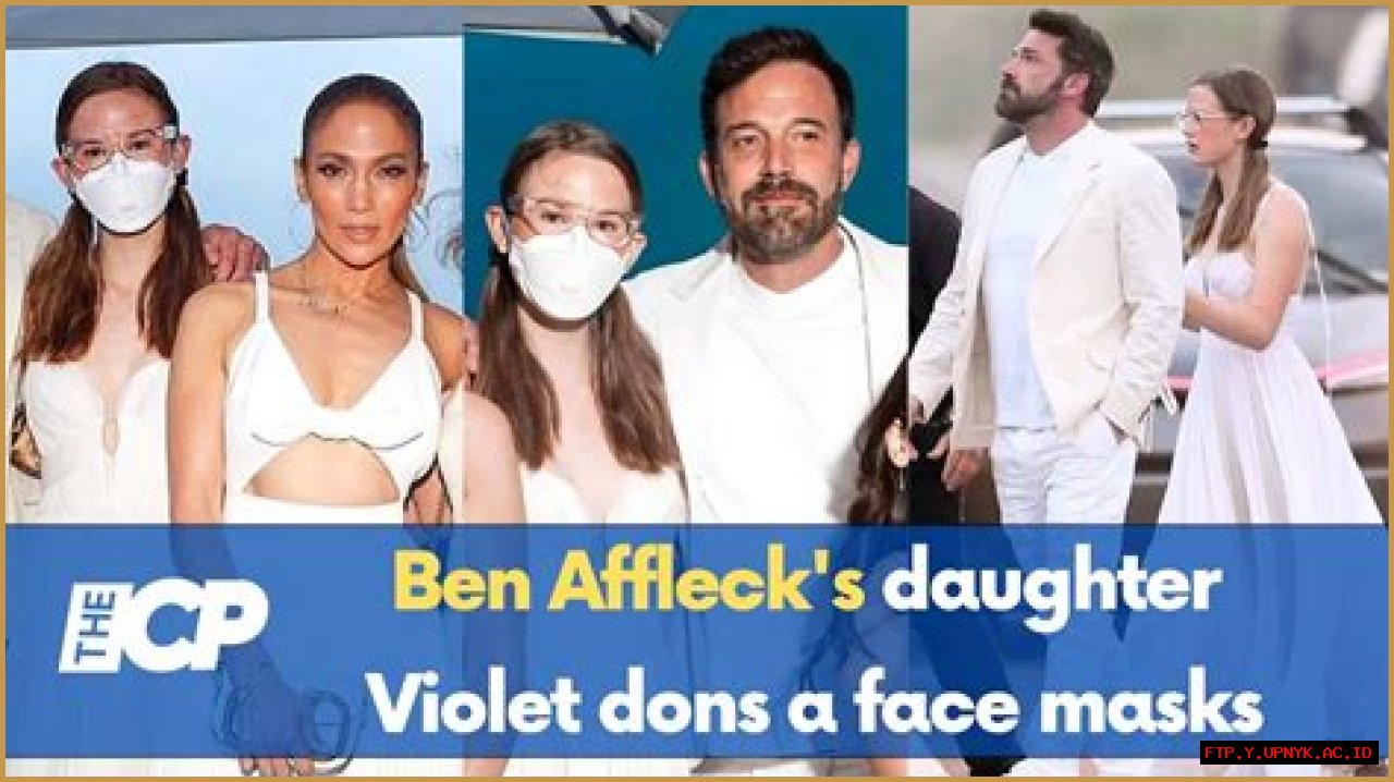 Unmasking The Reason: Why Ben Affleck's Daughter Dons A Face Covering