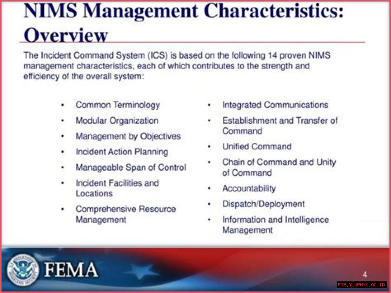 Which NIMS Management Characteristic: Maintaining Accurate Information