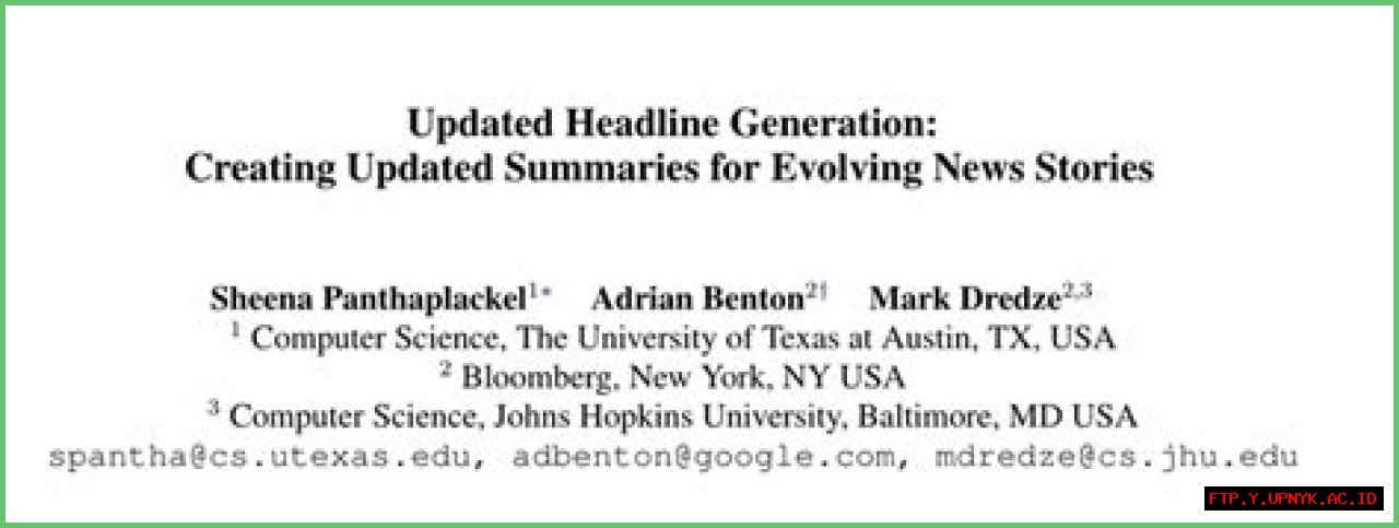 Your Guide To Evolving News Stories